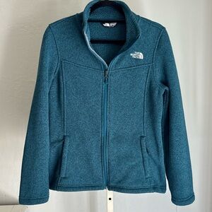 The North Face Women’s Maggy Zip Front Sweater Jacket, Kodiak Heather Blue, M